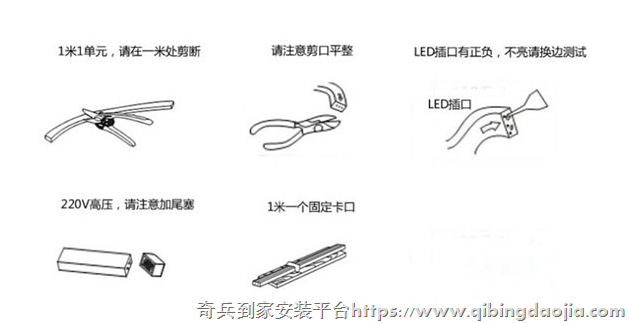 LED燈燈帶安裝步驟和注意事項(xiàng)（帶圖解）